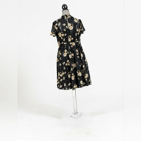 Torrid Black Dress with Floral Accents - Picture 2 of 3